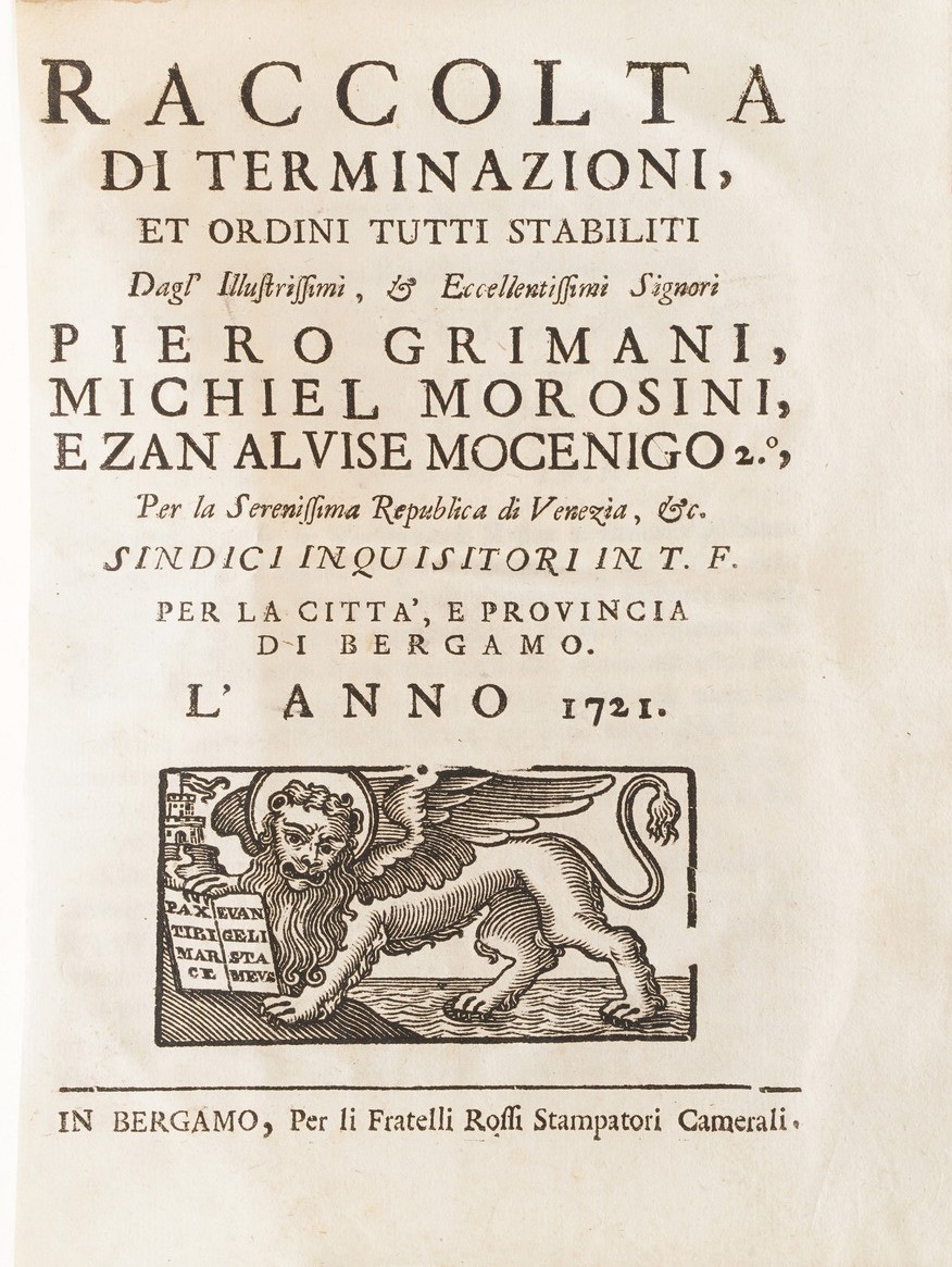 Bergamo-edizioni di Interesse Bergamasco 9 Opere di Interesse Bergamasco o Stampate a Bergamo