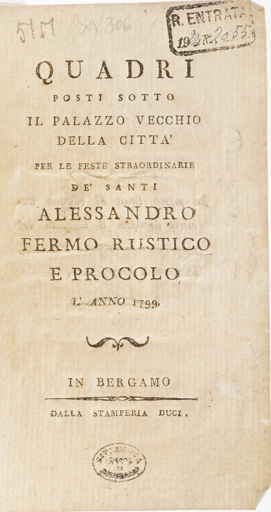 Bergamo-edizioni di Interesse Bergamasco 15 Opere di Interesse Bergamasco o Stampate a Bergamo
