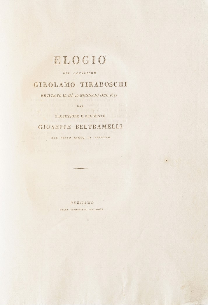 Bergamo-edizioni di Interesse Bergamasco 10 Opere di Interesse Bergamasco o Stampate a Bergamo