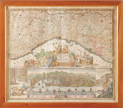 Seutter Matteo Reipublicae Genuensis Dominium... Matth. Seutter, Augusta, Secolo XVIII