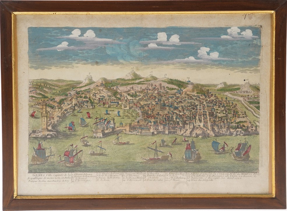 Genova - Vedute Genova, Vedute Viste dal Mare. Secolo XVI-XVII