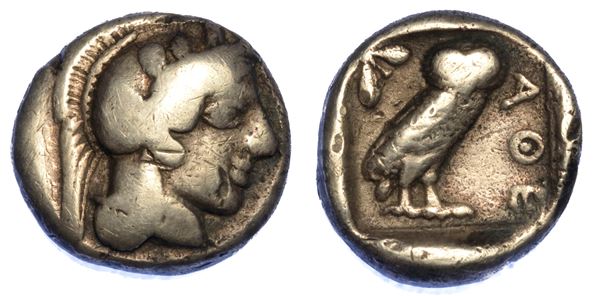 ATTICA - ATENE. Dracma, anno 430 a.C.