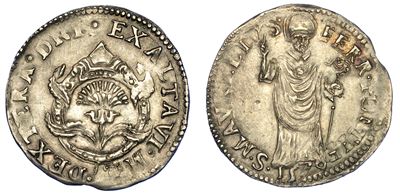 Ferrara. Alfonso II D'este, 1559-1597. Diamante 1579.