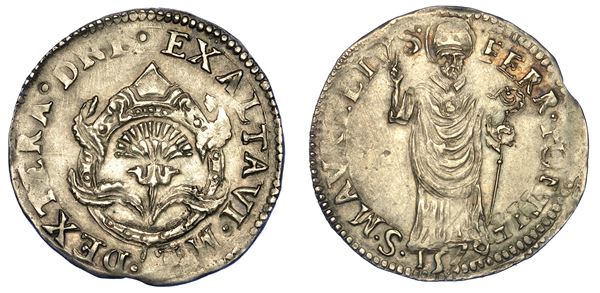 FERRARA. ALFONSO II D'ESTE, 1559-1597. Diamante 1579.