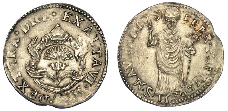 FERRARA. ALFONSO II D'ESTE, 1559-1597. Diamante 1579.  - Asta Numismatica - Cambi Casa d'Aste