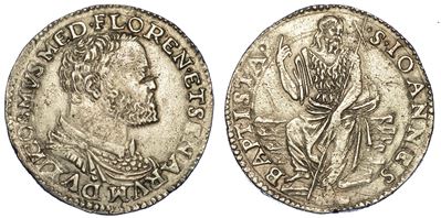 Firenze. Cosimo i De' Medici, 1537-1574. Testone.