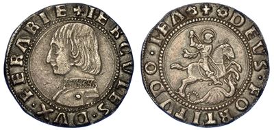 Ferrara. Ercole i D'este, 1471-1505. Grossone.