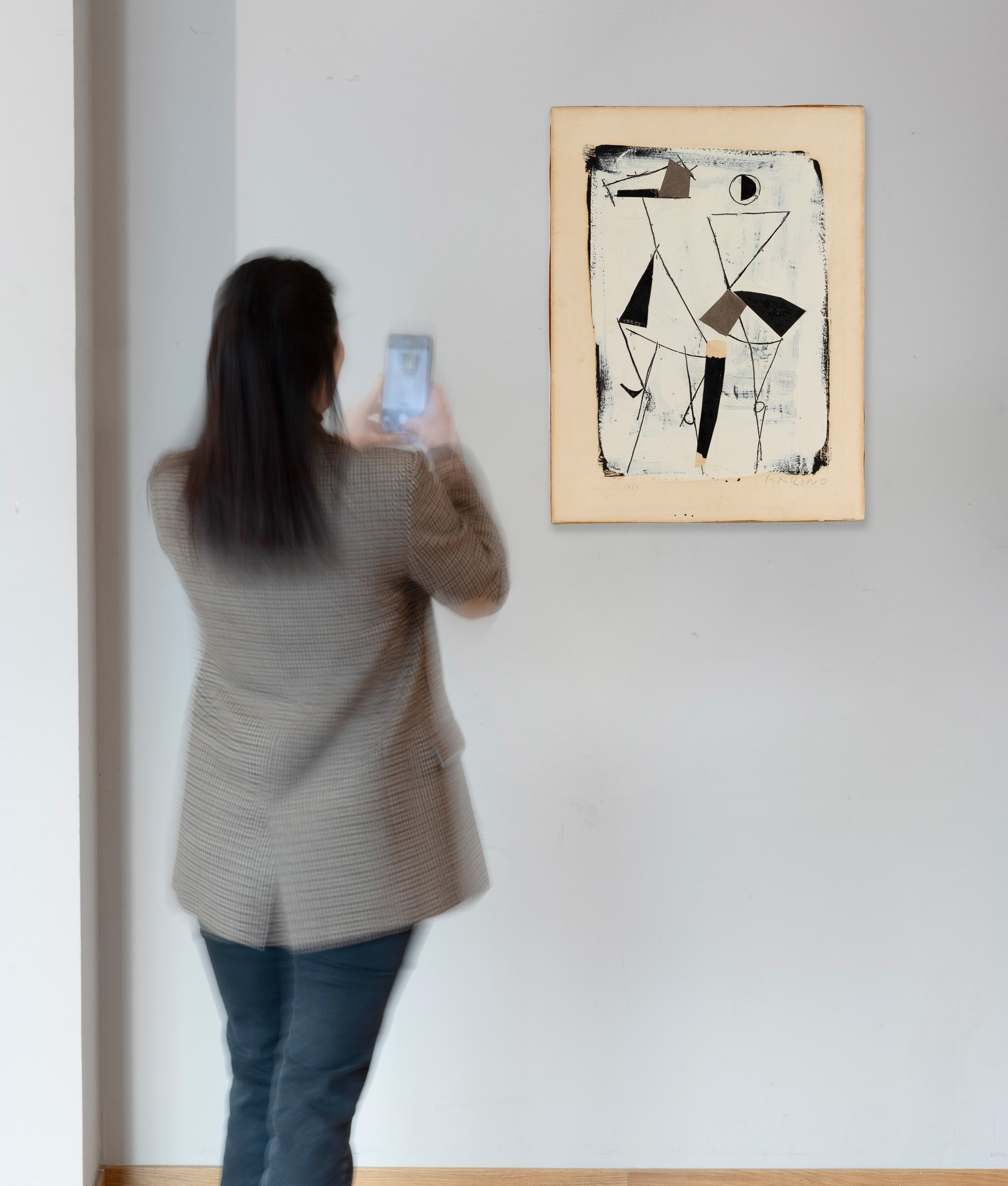 Marino Marini - Senza titolo (1959), collage e tempera su carta intelata