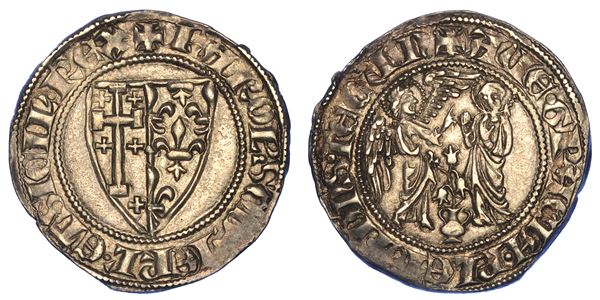 NAPOLI. CARLO II D’ANGIÒ, 1285-1309. Saluto d’argento.
