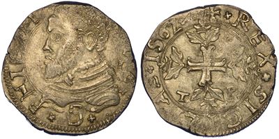 Messina. Filippo II D’asburgo, 1556-1598. da 3 Tarì 1562.