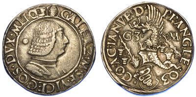 Milano. Galeazzo Maria Sforza, 1466-1476. Testone (o Lira o Grosso da 20 Soldi).