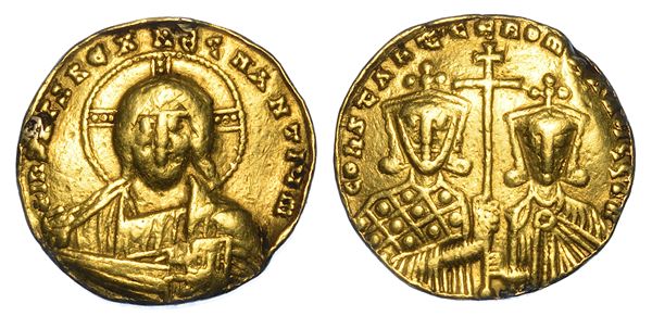 IMPERO ROMANO D’ORIENTE. COSTANTINO VII E ROMANO I, 920-921. Solido. Costantinopoli.