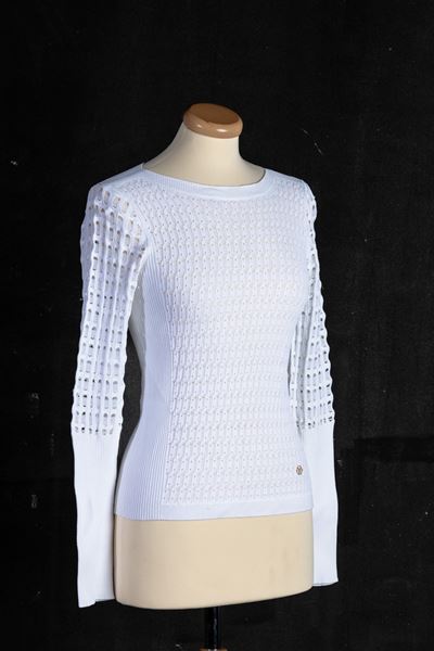 Louis Vuitton Lotto di 4 Capi: Maglioncino Bianco a Mezza Manica- Codice Identificativo N. Rw182w...