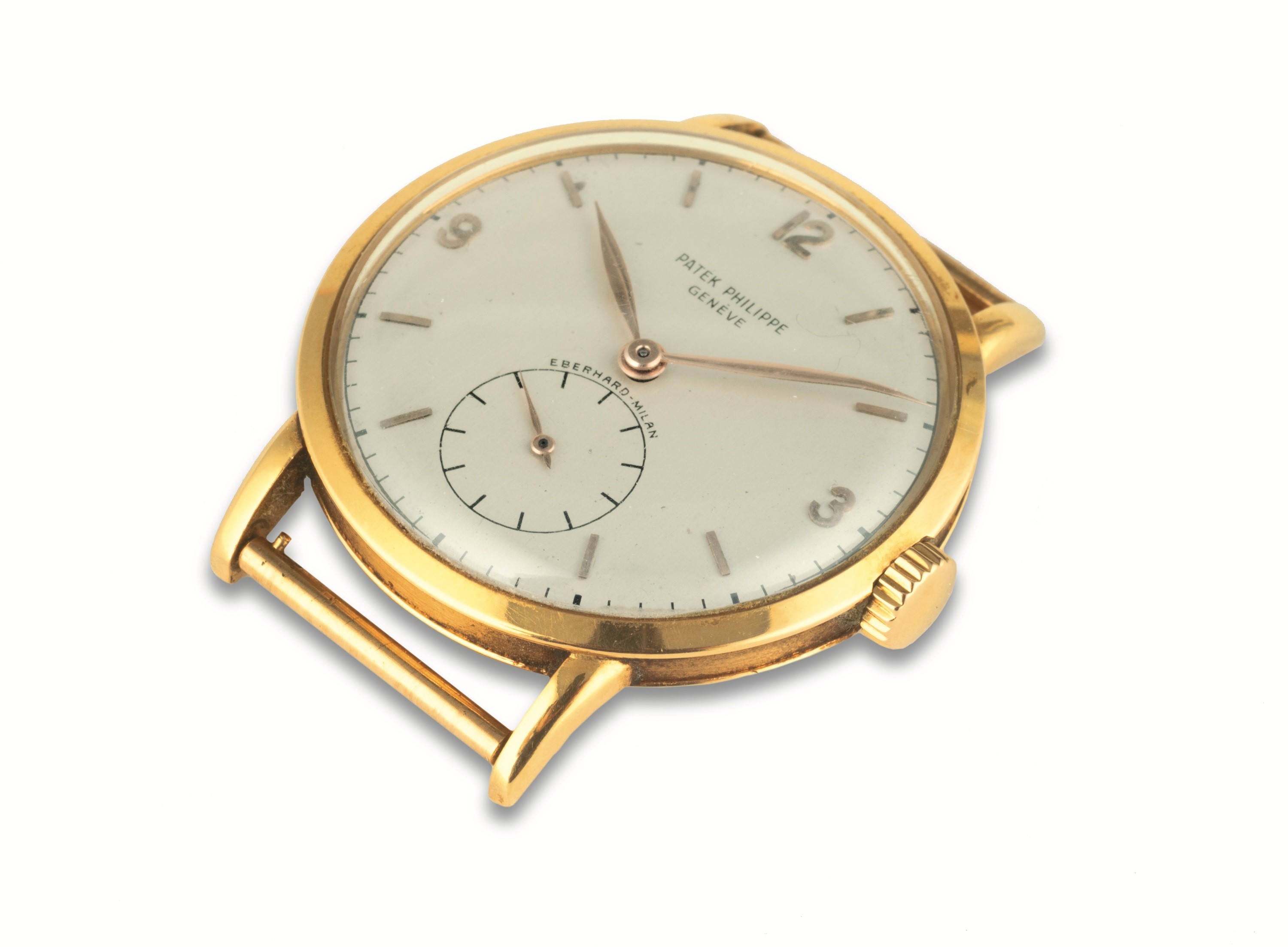 Patek Philippe - Raro ed Elegante Calatrava Ref 1513 in Oro Giallo 18k, Quadrante Retailer Eberha...