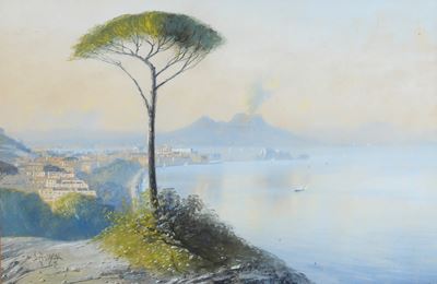 Giovanni Battista Veduta del Golfo di Napoli