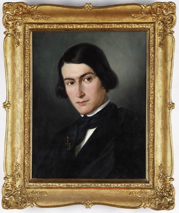 Scuola del XIX secolo Ritratto di giovane