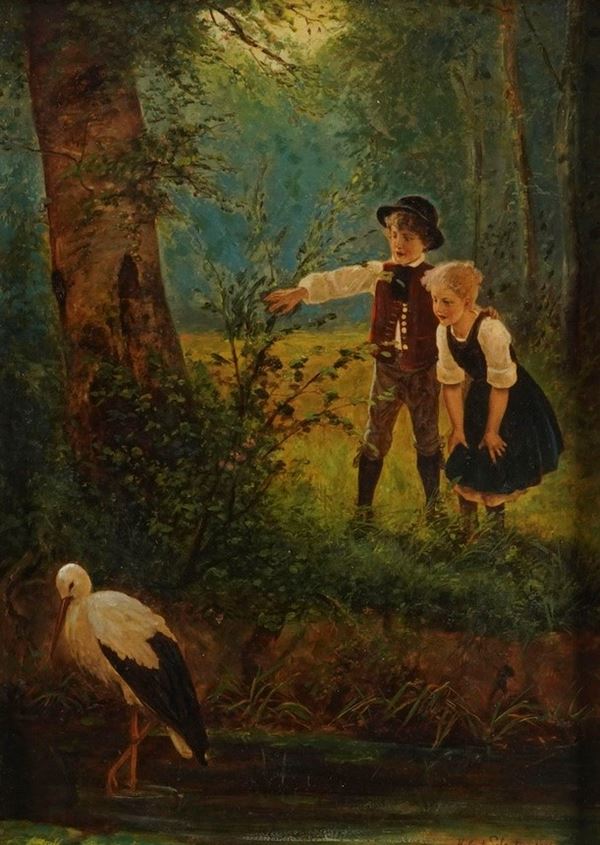 Due fanciulli nel bosco, 1886
