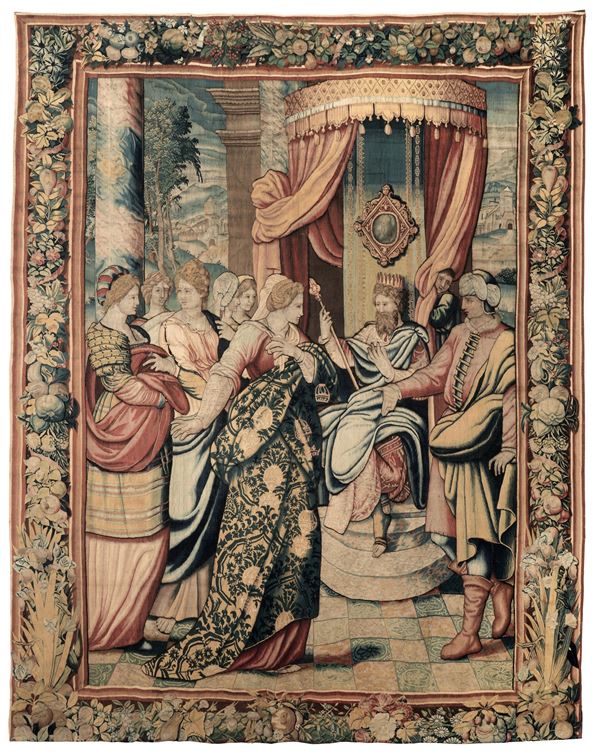 Importante arazzo, Bruxelles fine XVI inizio XVII secolo