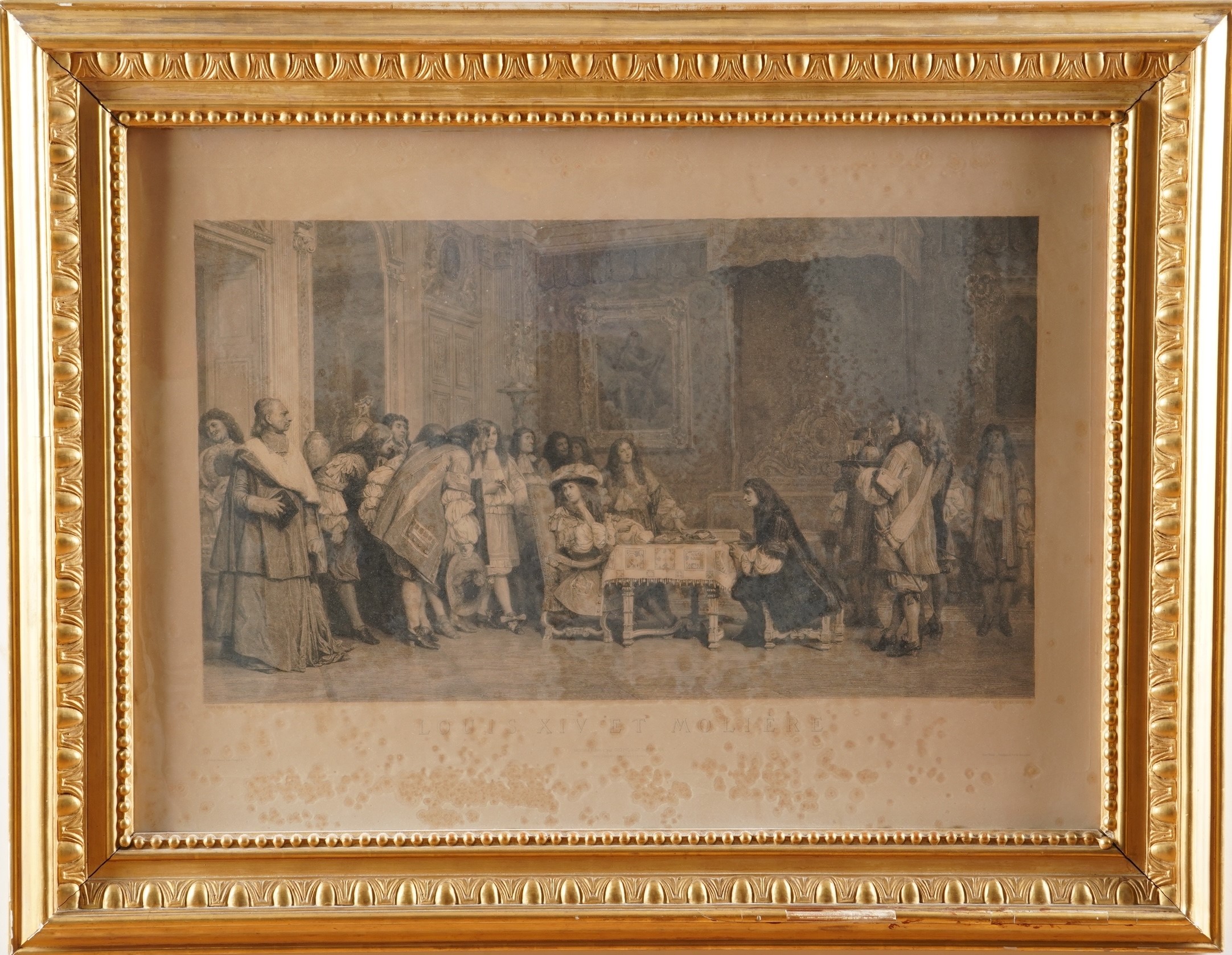 Due Incisioni Raffiguranti Dante a Firenze e Luigi XIV,XIX Secolo