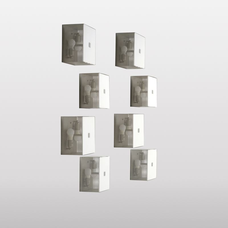 Otto lampade da parete.  - Asta Arredi del XX secolo - Cambi Casa d'Aste