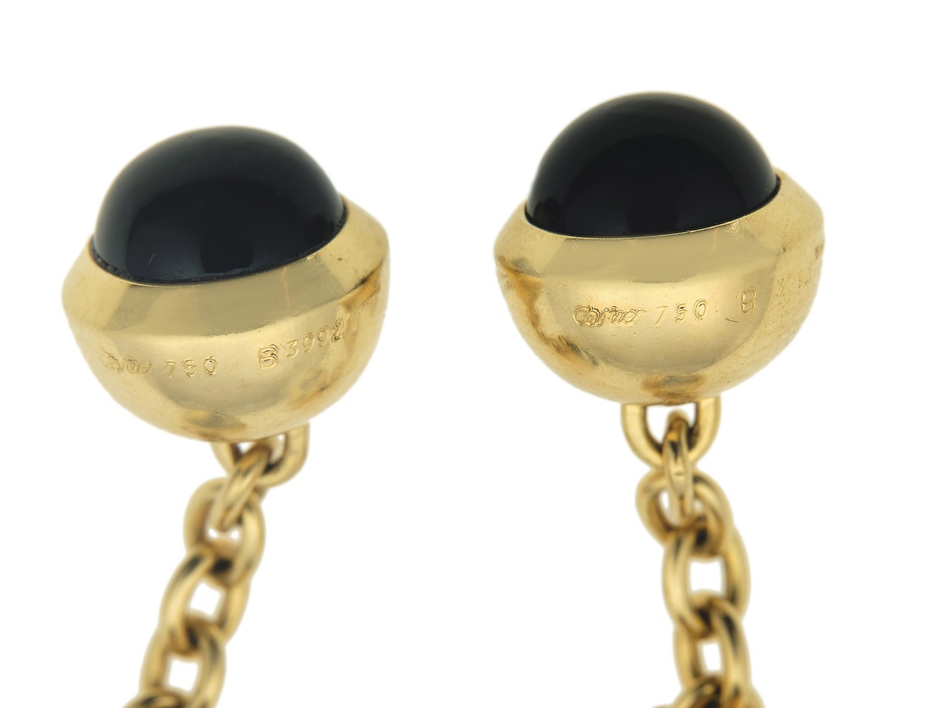 Cartier. Bottoni da Polso con Onice