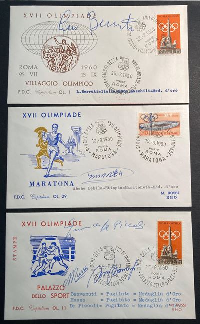 1960, Tematica Sport: Piccolo Classificatore Contenente la Serie 'olimpiadi' a Roma 1960