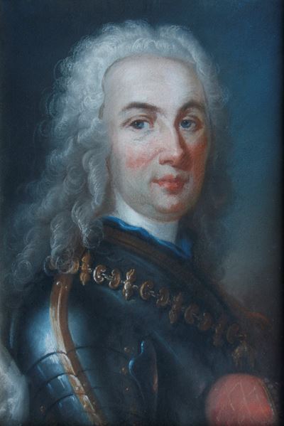 Scuola Veneziana del XVIII Secolo Ritratti del Maresciallo Schulenburg e del Principe Eugenio di ...