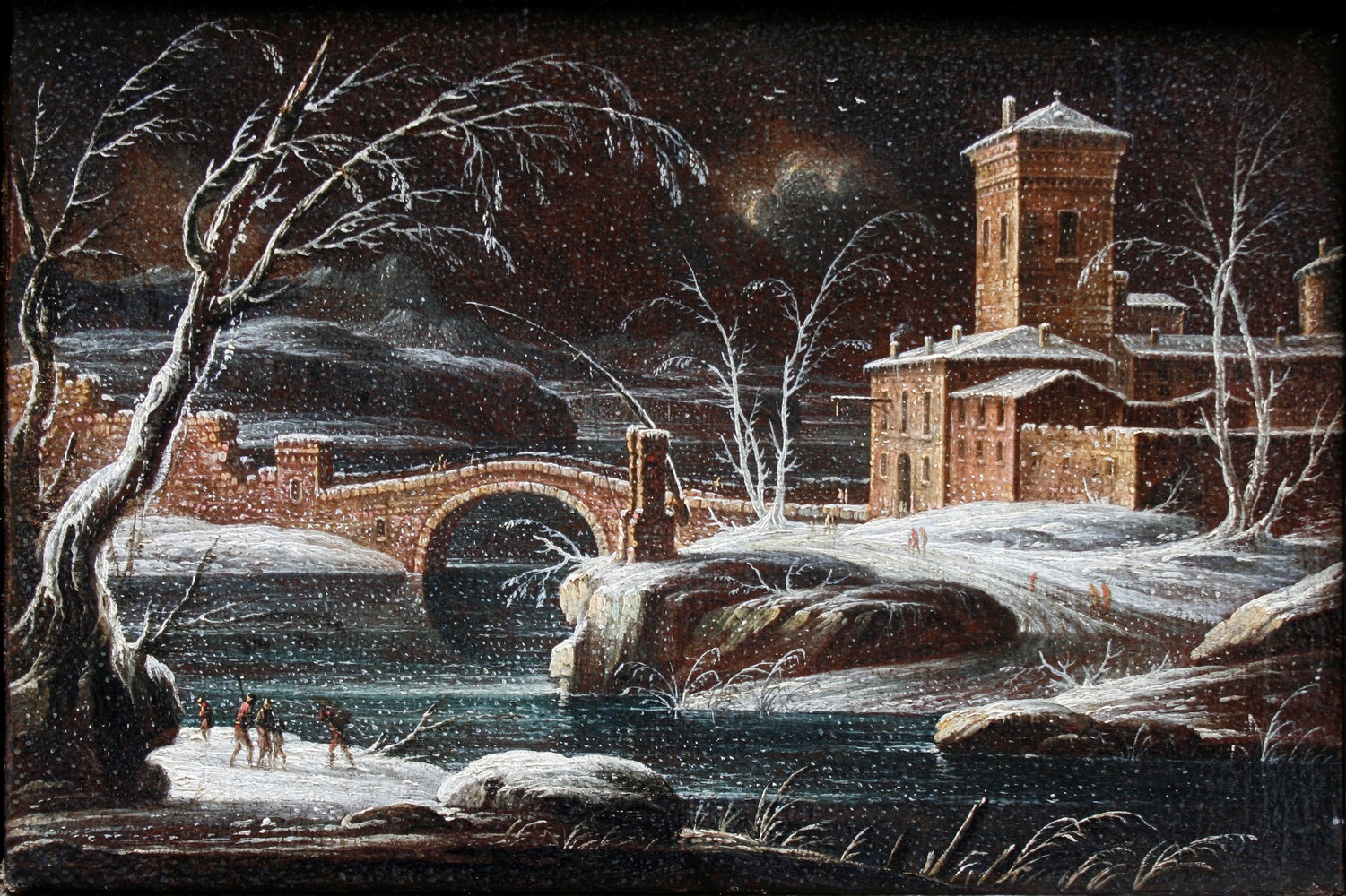 Giovanni Grevenbroeck Detto il Solfarolo - Incendio e Nevicata