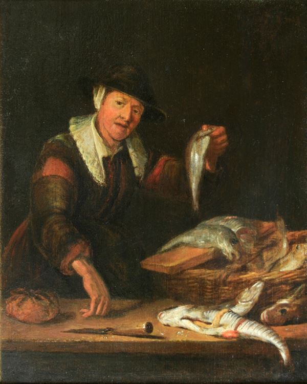 Quiringh Gerritsz van Brekelenkam - La pescivendola