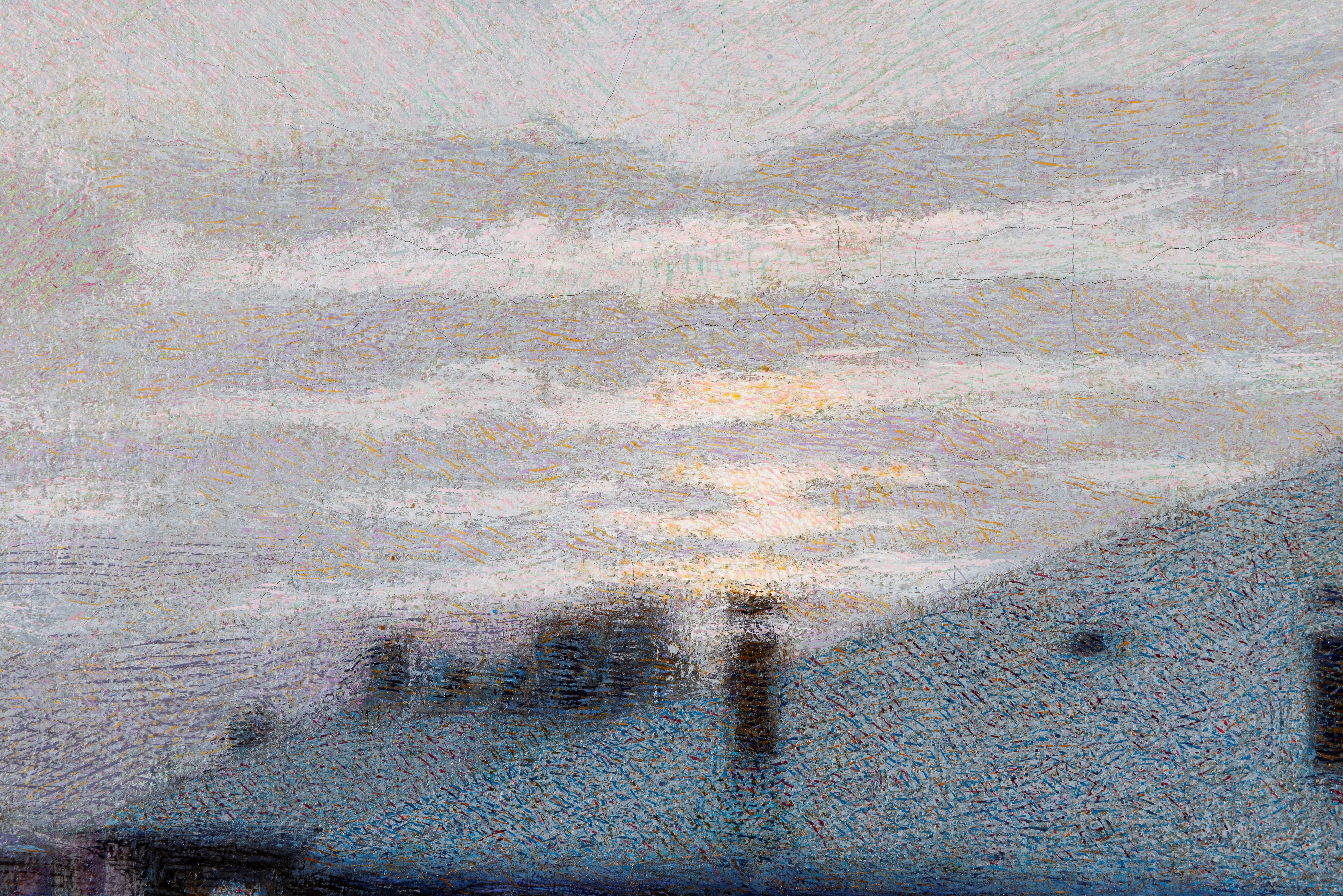 Angelo Morbelli - Tetti Sotto la Neve, 1912