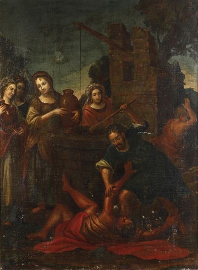Scuola del XVII Secolo Episodio Tratto Dall'antico Testamento