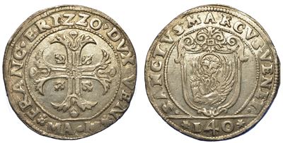 Venezia. Francesco Erizzo, 1631-1646. Scudo della Croce da 140 Soldi.