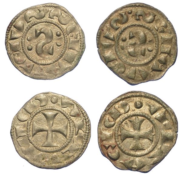 SIENA. REPUBBLICA, XII secolo-1390. Lotto di due monete.