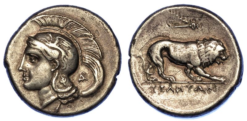 LUCANIA - VELIA. Nomos, anno 280 a.C.  - Auction Numismatics - Cambi Casa d'Aste