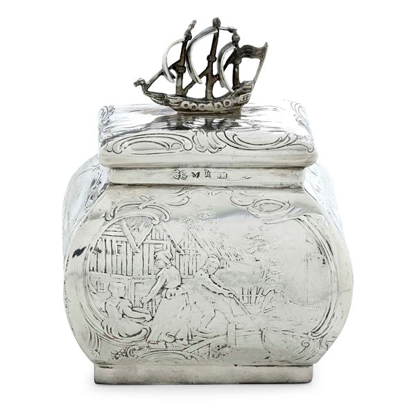 Porta tè. Probabile Hanau XIX-XX secolo