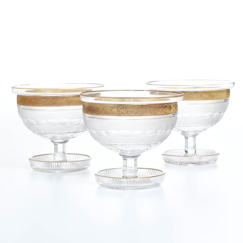 Dodici coppe porta caviale con undici vaschette.  - Auction Furniture for the Table - Cambi Casa d'Aste