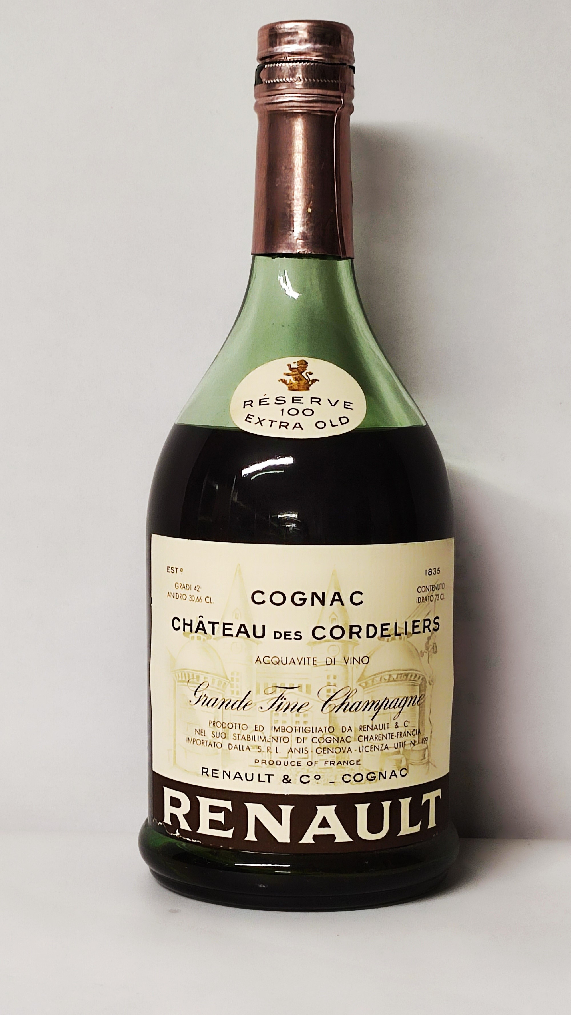 Chateau Des Cordeliers Reserve 100 Extra Old, Cognac
