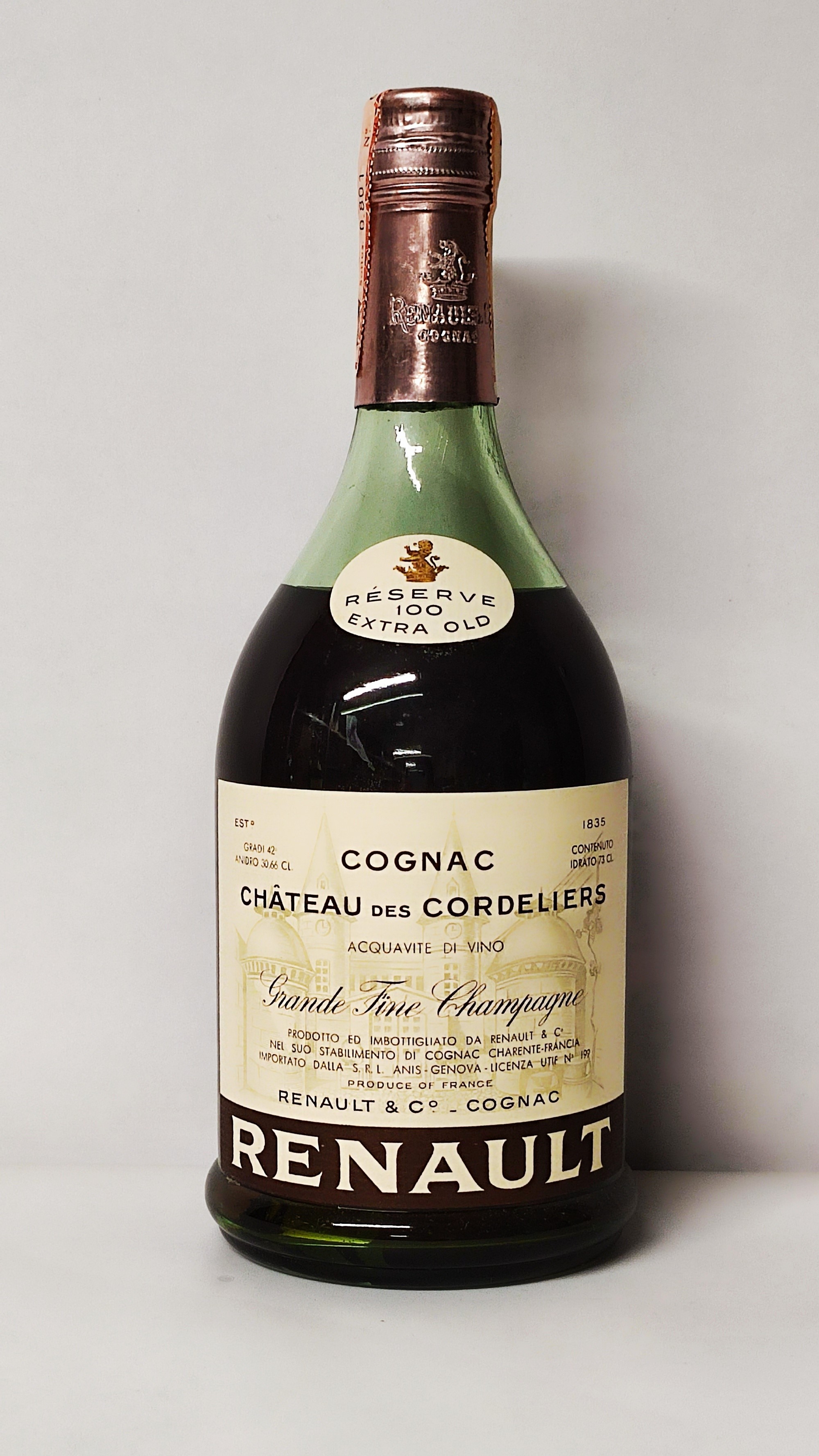 Chareau Des Cordeliers Reserve 100 Extra Old, Cognac