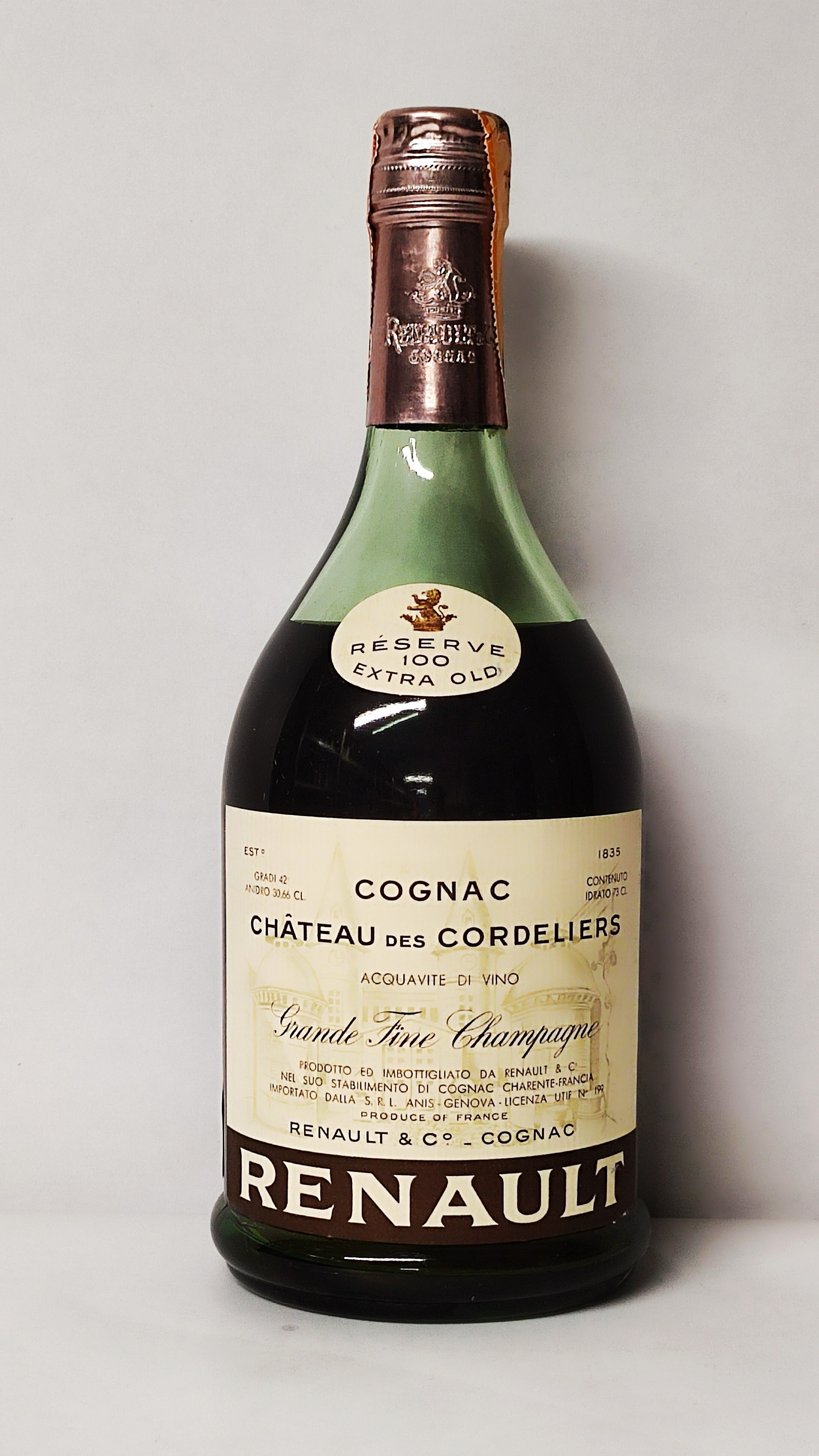 Chateau Des Cordeliers Reserve 100 Extra Old, Cognac