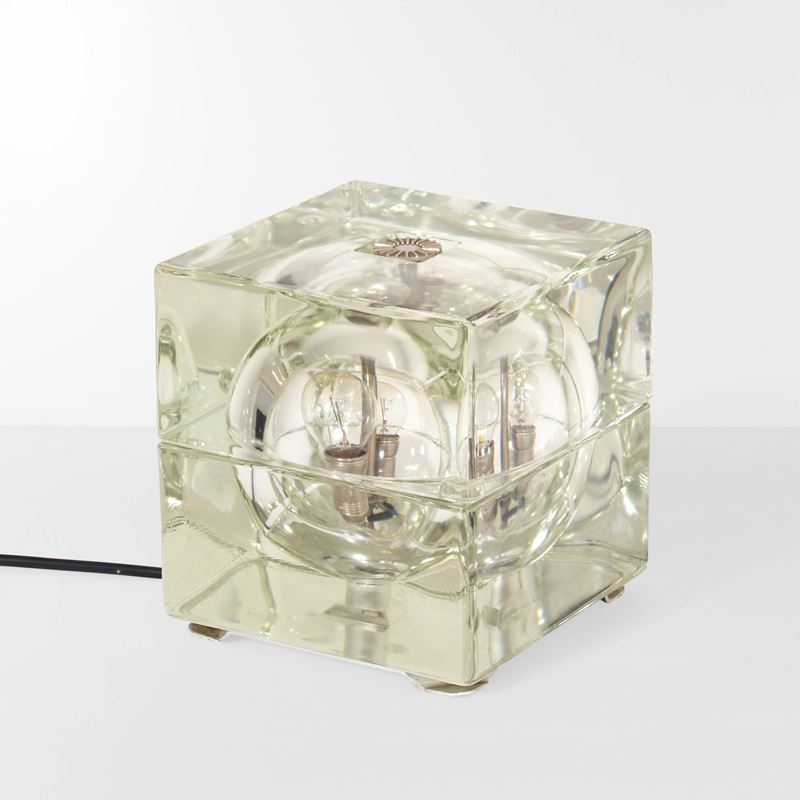 Alessandro Mendini : Lampada da tavolo mod. Cubosfera  - Asta Design - Cambi Casa d'Aste