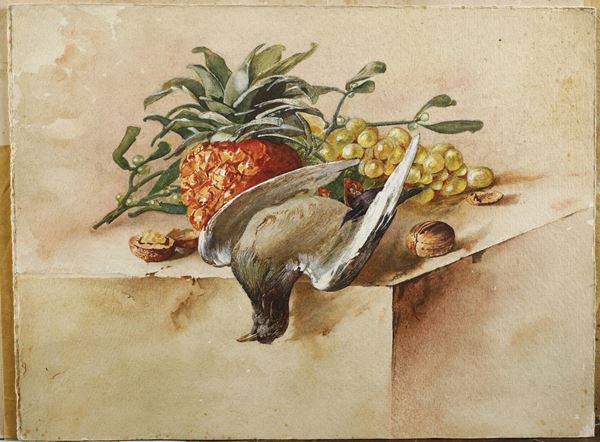 Lotto contente dipinti, acquerelli e stampe