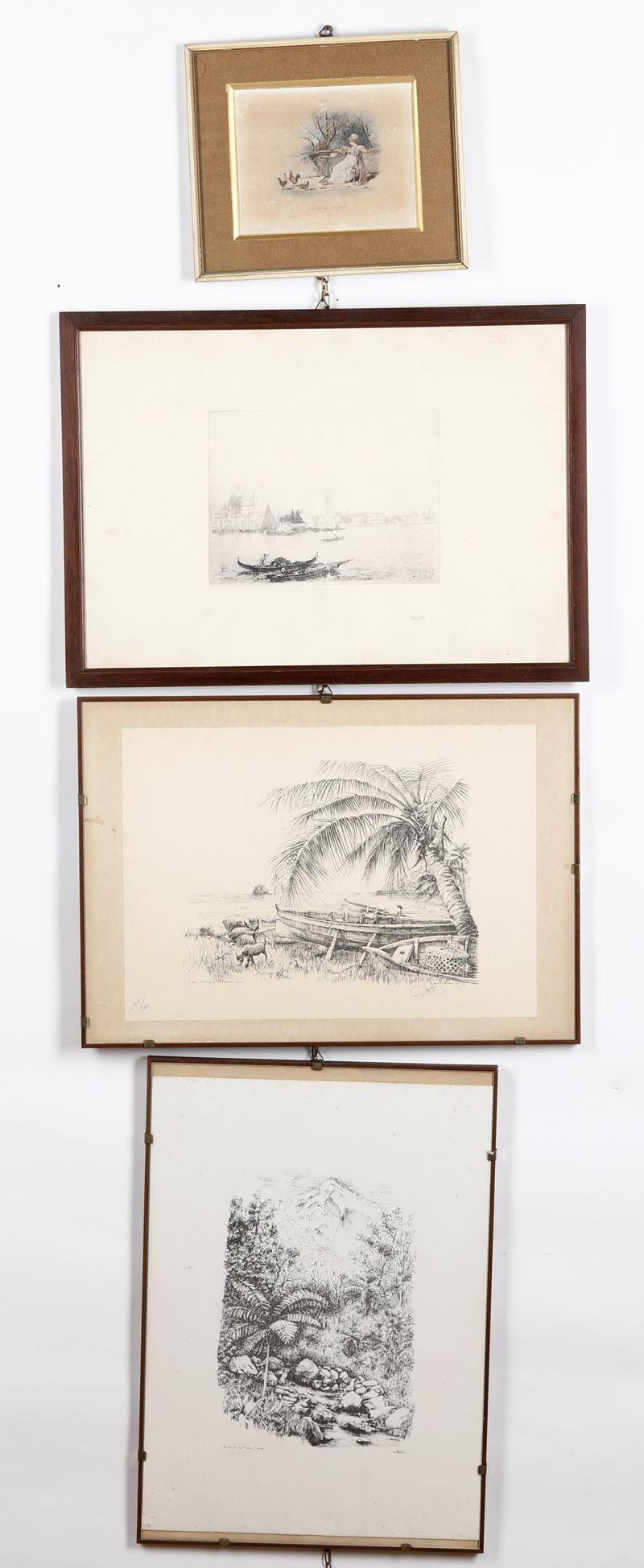 Lotto di quattro stampe  - Auction Antique - Cambi Casa d'Aste