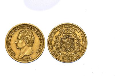 Regno di Sardegna. Carlo Felice di Savoia, 1821-1831. 20 Lire 1827. Torino.