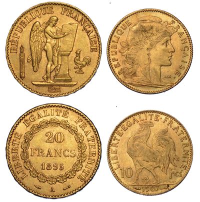 Francia. Lotto di Due Monete.
