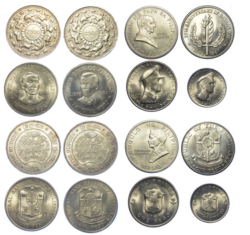 FILIPPINE e SRI LANKA. Lotto di otto monete.  - Auction Numismatics - Cambi Casa d'Aste