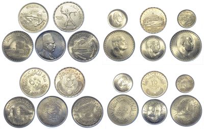 Egitto. Lotto di Undici Monete.