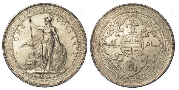 REGNO UNITO. VICTORIA, 1837-1901. Trade Dollar 1897.