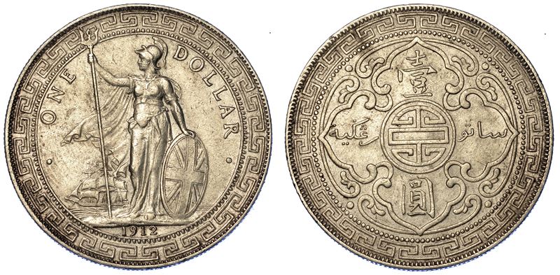 REGNO UNITO. GEORGE V, 1910-1936. Trade Dollar 1912.  - Auction Numismatics - Cambi Casa d'Aste