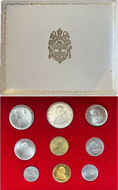 Vaticano. Giovanni XXIII, 1958-1963. Lotto di Nove Monete.