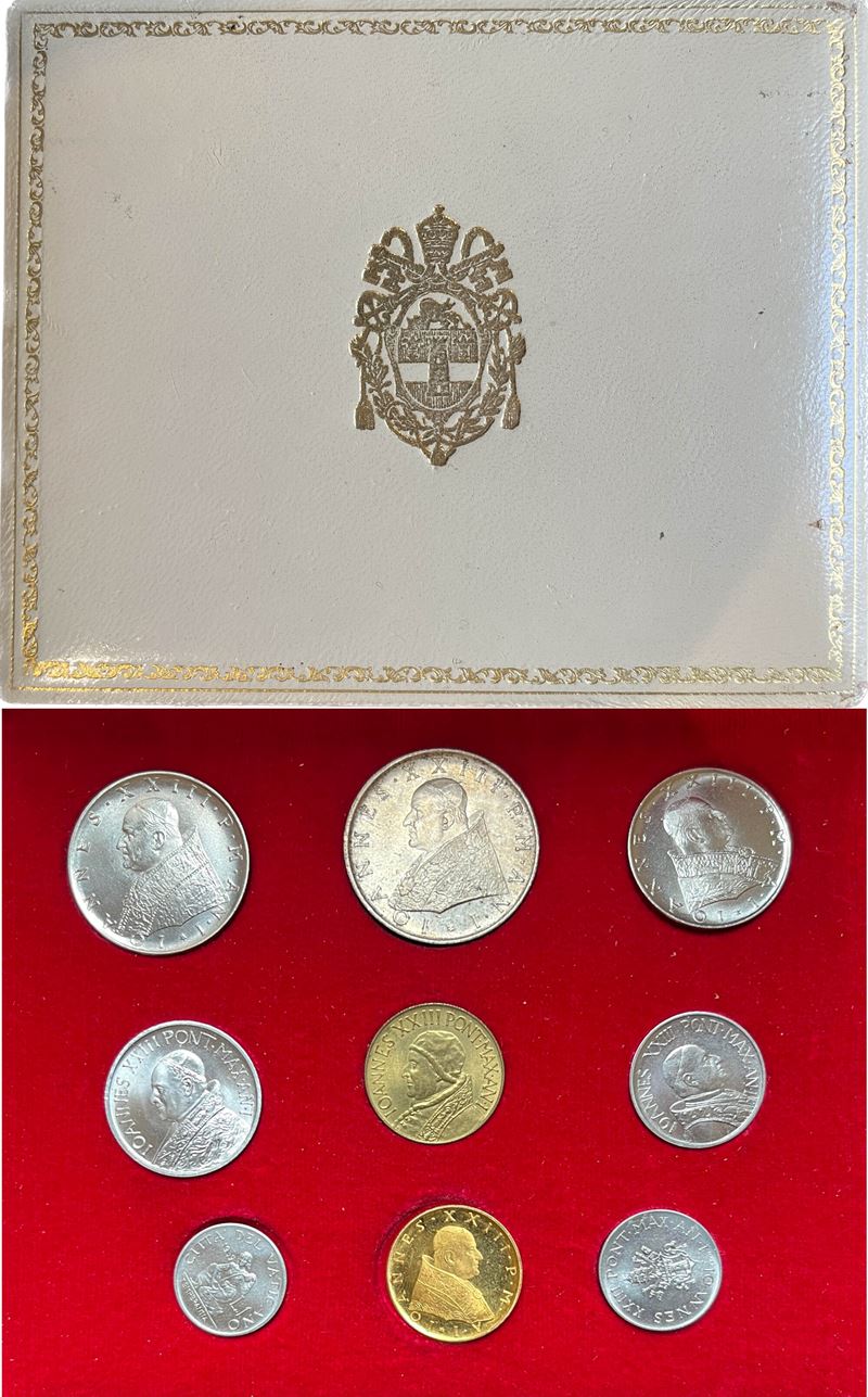 VATICANO. GIOVANNI XXIII, 1958-1963. Lotto di nove monete.  - Auction Numismatics - Cambi Casa d'Aste